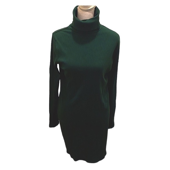EUC Cute Turtle Neck Dress FOREST GREEN COLOR SIZE xl - Picture 2 of 6